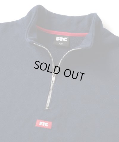 画像2: FTC/QUILTED HALF ZIP SWEAT  NAVY