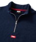 画像2: FTC/QUILTED HALF ZIP SWEAT  NAVY (2)