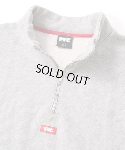 画像2: FTC/QUILTED HALF ZIP SWEAT  GRAY
