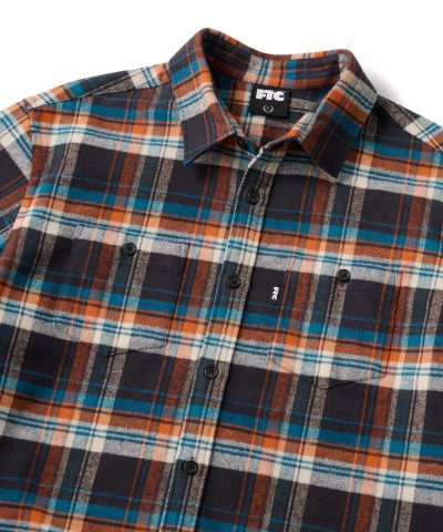 画像2: FTC/HEAVY PLAID NELL SHIRT  ORANGE