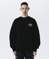ROTTWEILER/HORSE SWEATER  BLACK