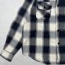 画像4: ALCARZA/HEAVY NELL CHECK WORK SHIRT  OMBRE BLACK (4)
