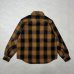画像2: ALCARZA/HEAVY NELL CHECK WORK SHIRT  OMBRE BROWN (2)