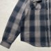 画像4: ALCARZA/HEAVY NELL CHECK WORK SHIRT  OMBRE GRAY (4)