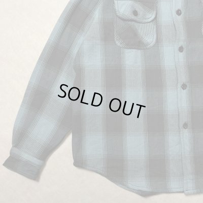 画像4: ALCARZA/HEAVY NELL CHECK WORK SHIRT  OMBRE BLUE