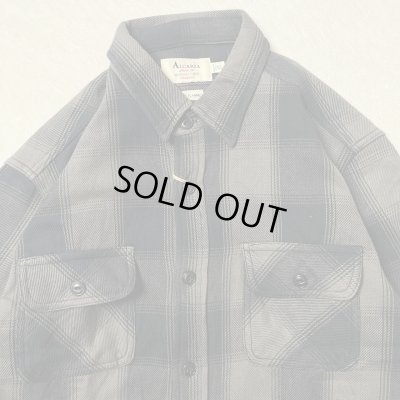 画像3: (再入荷) ALCARZA/HEAVY NELL CHECK WORK SHIRT  OMBRE GRAY