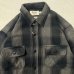 画像3: ALCARZA/HEAVY NELL CHECK WORK SHIRT  OMBRE GRAY (3)