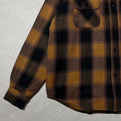 画像4: ALCARZA/HEAVY NELL CHECK WORK SHIRT  OMBRE BROWN