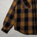 画像4: ALCARZA/HEAVY NELL CHECK WORK SHIRT  OMBRE BROWN (4)