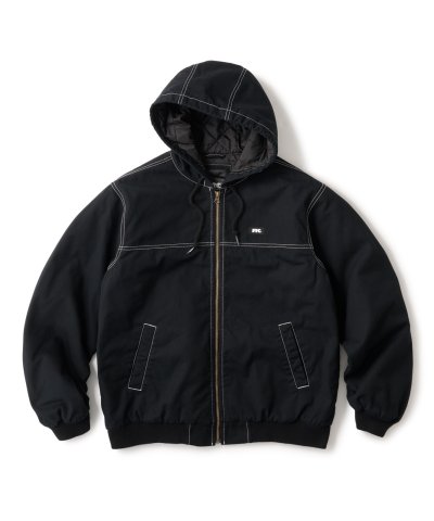 画像1: FTC/WASHED CANVAS HOODED JKT  BLACK