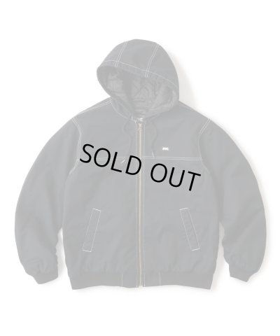 画像1: FTC/WASHED CANVAS HOODED JKT  BLACK