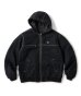 画像1: FTC/WASHED CANVAS HOODED JKT  BLACK (1)