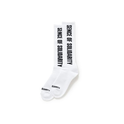 画像1: RATS/HIGH SOCKS LOGO  WHITE