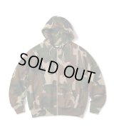 FTC/SMALL BOX LOGO ZIP UP HOODY  CAMO