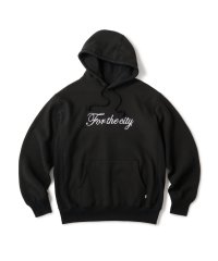 FTC/SCRIPT LOGO PULLOVER MOODY  BLACK