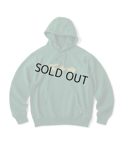画像1: FTC/SCRIPT LOGO PULLOVER HOODY  GREEN