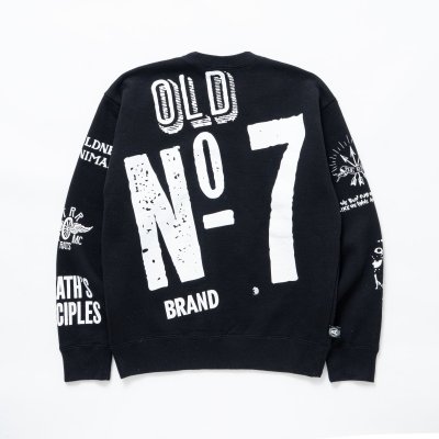 画像2: RATS/CRAZY CREW NECK SWEAT  BLACK