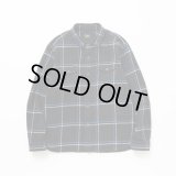 RATS/COTTON FLANNEL CHECK SHIRT  BLACKxBLUE