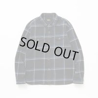 RATS/COTTON FLANNEL CHECK SHIRT  BLACKxBLUE