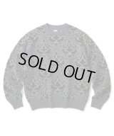 FTC/ALL OVER JAQUARD SWEATER  BLACK