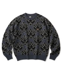 FTC/ALL OVER JAQUARD SWEATER  BLACK