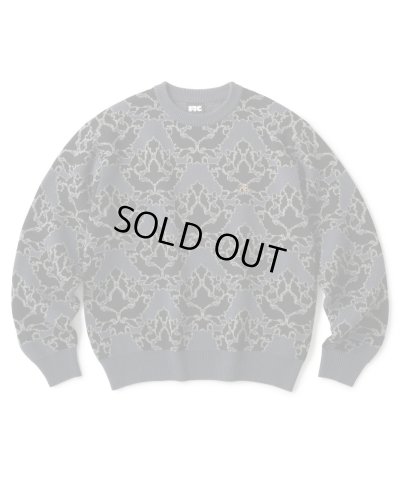 画像1: FTC/ALL OVER JAQUARD SWEATER  BLACK