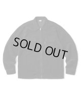 FTC/CORDUROY ZIP UP SHIRT  BLACK