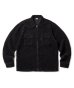 画像1: FTC/CORDUROY ZIP UP SHIRT  BLACK (1)
