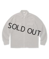 FTC/CORDUROY ZIP UP SHIRT  CHARCOAL