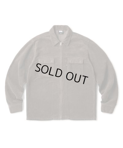 画像1: FTC/CORDUROY ZIP UP SHIRT  CHARCOAL