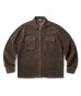 画像1: FTC/CORDUROY ZIP UP SHIRT  CHARCOAL (1)
