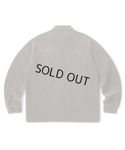 画像2: FTC/CORDUROY ZIP UP SHIRT  CHARCOAL