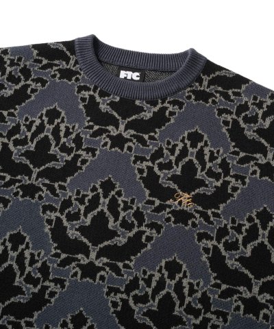 画像2: FTC/ALL OVER JAQUARD SWEATER  BLACK