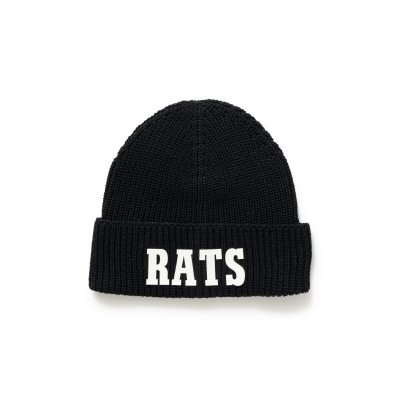 画像1: RATS/KNIT CAP  BLACK