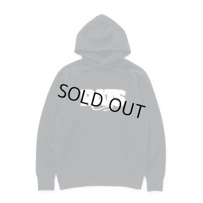 画像1: RATS/BOX LOGO HOODIE  BLACK