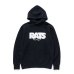 画像1: RATS/BOX LOGO HOODIE  BLACK (1)
