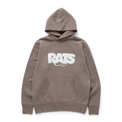 画像1: RATS/BOX LOGO HOODIE  KHAKI