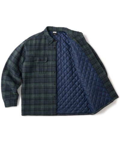 画像2: FTC/QUILTED LINED PLAID NEL SHIRT  NAVY