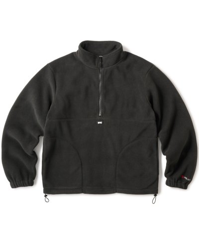 画像1: FTC/POLAR TEX FLEECE HALF ZIP PULLOVER  BLACK