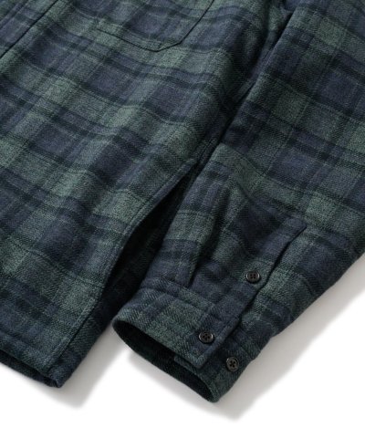画像4: FTC/QUILTED LINED PLAID NEL SHIRT  NAVY