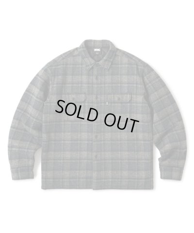 画像1: FTC/QUILTED LINED PLAID NEL SHIRT  BLACK