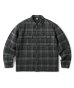 画像1: FTC/QUILTED LINED PLAID NEL SHIRT  BLACK (1)