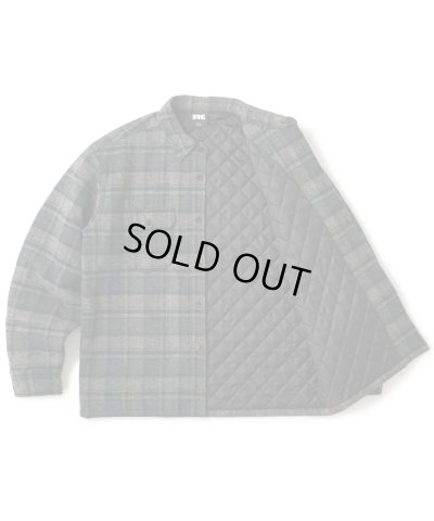 画像2: FTC/QUILTED LINED PLAID NEL SHIRT  BLACK