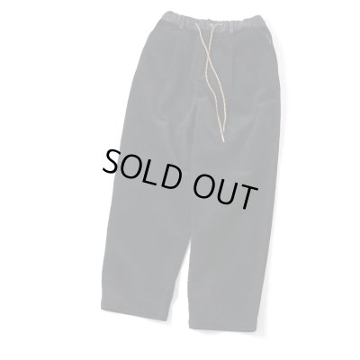 画像3: GYMMASTER/STRETCH CORDUROY TUCK PANT  BLACK