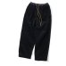 画像3: GYMMASTER/STRETCH CORDUROY TUCK PANT  BLACK (3)