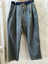 GYMMASTER/STRETCH CORDUROY TUCK PANT  OLIVE