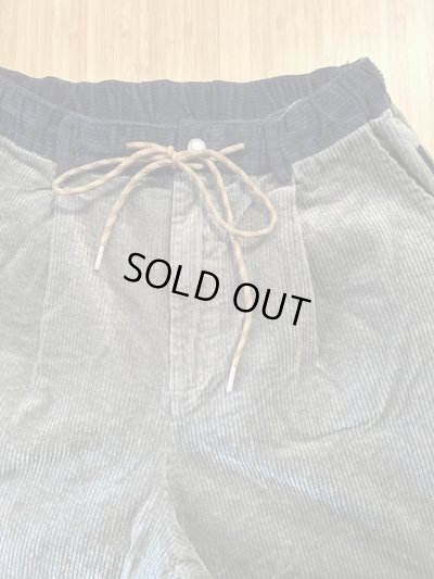 画像4: GYMMASTER/STRETCH CORDUROY TUCK PANT  OLIVE