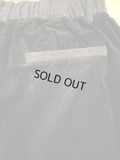 画像5: GYMMASTER/STRETCH CORDUROY TUCK PANT  BLACK