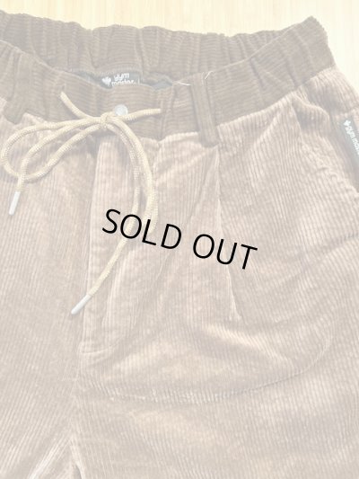 画像3: GYMMASTER/STRETCH CORDUROY TUCK PANT  BROWN