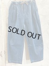 GYMMASTER/STRETCH DENIM TWO TUCK PANT  DEEP BLUE